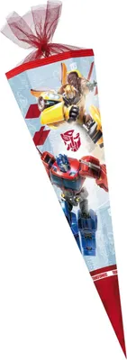 Produktbild von Nestler Schultüte Transformers Roll Out eckig mit Tüllverschluss 85cm