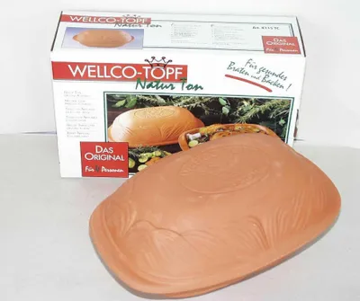 Produktbild von Terrine aus Terrakotta – Topf für Eintöpfe mit Deckel – 2 Liter – Natürliche Terrakotta – Zum Schmoren und Braten
