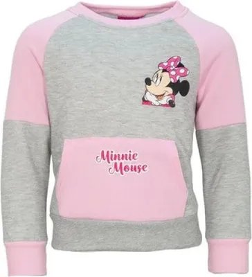 Produktbild von Disney Minnie Maus Mädchen Kinder Pullover Sweater Pulli – Grau / 104