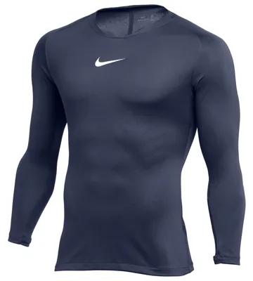 Image de Pull thermique pour enfant Nike Park First-Layer, bleu marine et blanc, taille S