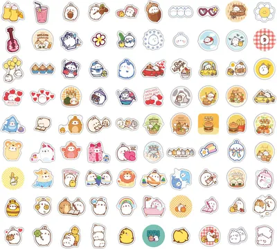 Image de Zestaw Naklejek Molang - Słodkie Chwile, 90 Oficjalnych Naklejek