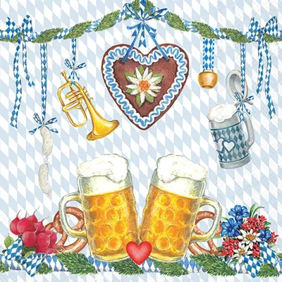 Produktbild von 20 Servietten Beer Festival - Bierfest 33x33cm