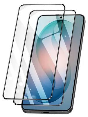 Immagine prodotto di Amorus, confezione da 2 protezioni per schermo in vetro ultra resistenti per Galaxy S26, nero trasparente