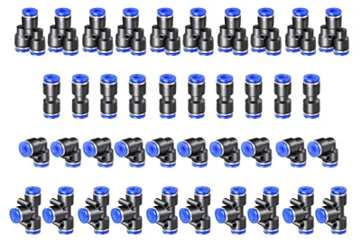 Productafbeelding van 40 Stuks Pneumatische Snelkoppelingen voor 10 mm Luchtslangen