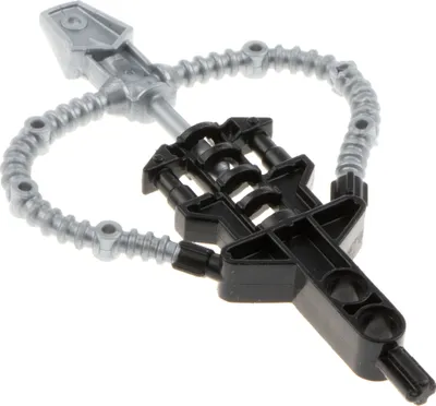 Produktbild von 1x Lego Bionicle Waffe Stab schwarz grau Pfeil flexibel Hordika 8738 50937pb01