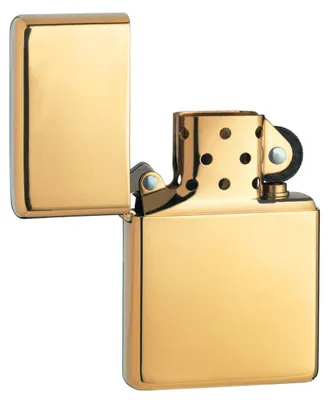 Produktbild von Zippo Sturmfeuerzeug - Modell Vintage - High Polish Brass Finish in Gold - Nachf