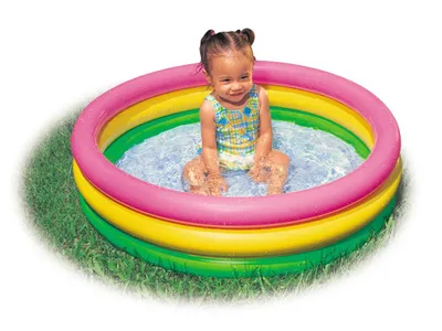 Image de INTEX - 3 anneaux piscine bébé "Sunset Glow" 86x25 cm