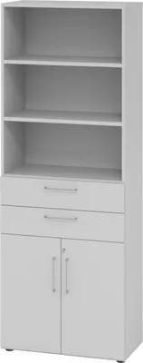 Produktbild von bümö smart Kombischrank - mit Schubladen - Nachbildung: Grau