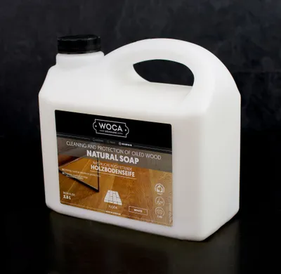 Produktbild von Woca Holzbodenseife für die Grundbehandlung von Weichholzböden weiß 2,5 Liter