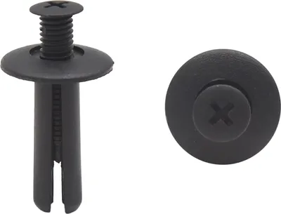 Produktbild von 20 Stücke Schwarz Auto Spreizschraube Kunststoff Nieten Kofferraum Halteclip 8mm