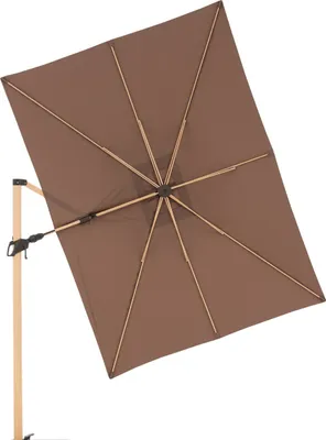 Produktbild von Doppler Alu Wood Pendel Side 220 x 300 cm Pendelschirm Ampelschirm 3 Farben 451268 846 Greige