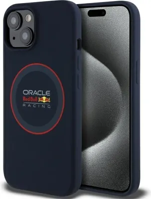 Immagine prodotto di Red Bull Rbhmp14S24Siilvr Custodia rigida per Iphone 14 6.1 in silicone Granatowy/Navy Anello rosso Magsafe