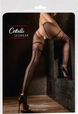 Produktbild von Cottelli LEGWEAR - Verführerische Netzstrumpfhose ouvert