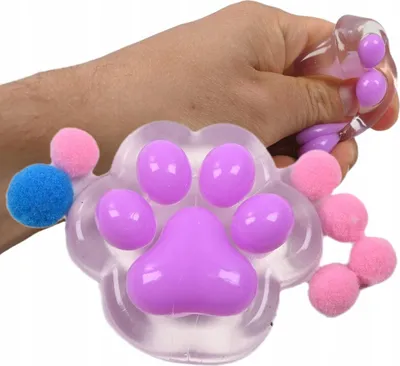 Image de Antistress À Malaxer Patte De Chat Antistress Pour Enfants Sensoriel Squishy