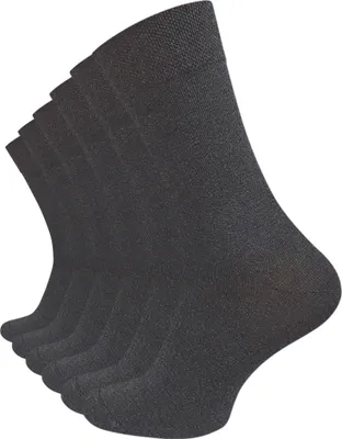 Produktbild von Cotton Prime® 6 Paar Socken ohne Gummibund 43-46 anthrazit