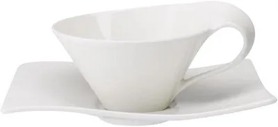 Produktbild von Famanu Teetassen Set mit Untertassen - Premium Porzellan