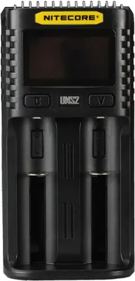 Produktbild von Nitecore UMS2, Lithium-Eisen-Phosphat (LiFePO4), Lithium-Ion (Li-Ion), Nickel-Cadmium (NiCd), Nickel-Metallhydrid..., AA, AAA, AAAA, C, D