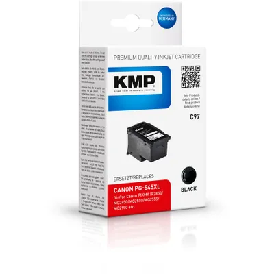 Produktbild von KMP C97, Schwarz, Tinte auf Pigmentbasis, 15 ml, 400 Seiten