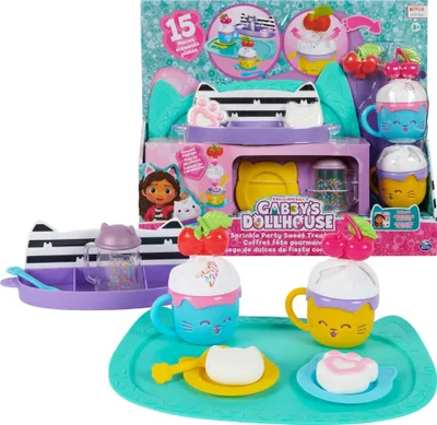 Obrázok produktu pre Gabby's Dollhouse GDH RLP Sprnkl Party Sweet Treat Set GML, Kuchyne, 3 rok / roky, Viacfarebný, Plast