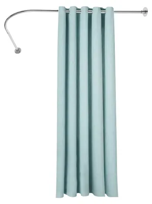 Produktbild von Duschvorhangstange in L-Form, bohrfrei, verstellbar von 90 bis 130 cm