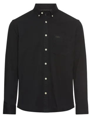 Produktbild von camel active Langarmhemd Herren Button-Down Kragen Schwarz Menswear-M