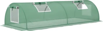 Produktbild von Outsunny Mini Tunnelgewächshaus Frühbeet mit UV-Schutz für Garten, Terrasse Grün