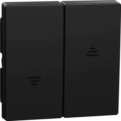 Produktbild von Merten MEG3855-0403 Wippe für Rollladenschalter und Taster M-Pure schwarz/matt