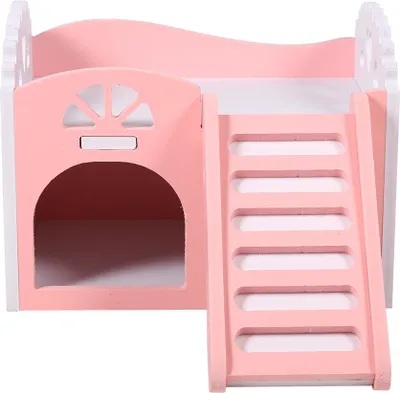 Produktbild von Hamster-Kleintier-Schloss, Schlafhaus, Nest, Übungsspielzeug, Rosa