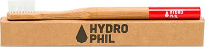 Produktbild von Hydrophil Nachhaltige Zahnbürste – rot – Mittelweich