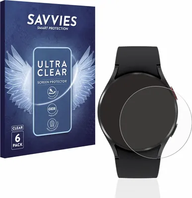 Produktbild von 6x Für Samsung Galaxy Watch 4 (40mm) Schutzfolie Savvies Displayschutz Display Schutz Folie Klar Transparent