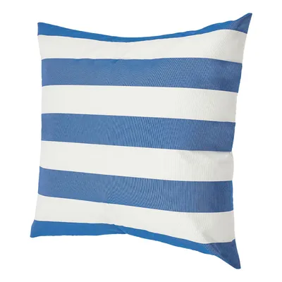 Zdjęcie produktu dla 45x45cm Wodoodporna poduszka na sofę do użytku na zewnątrz, nowoczesna poduszka dekoracyjna w niebiesko-białe paski