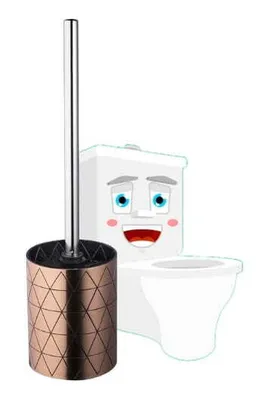 Image de Brosse WC Star en cuivre