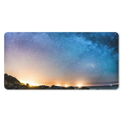Produktbild von MuchoWow® Schreibtischunterlage Galaxie - Universum - Sonne - Jungen - Mädchen - Kinder 80x40 cm - XXL Mauspad - Gaming Mauspad