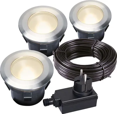 Image de Garden Lights - Larch Set - Spot à Encastrer - 12 V - 30 Lm - 1 W - 3000 K