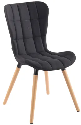 Produktbild von CLP Stuhl Odda Stoff mit Buchenholzgestell schwarz Gestell Farbe natur
