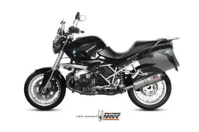 Zdjęcie produktu dla Tłumik Mivv SPORT OVAL SLIP-ON z tytanową nakładką do BMW R 1200 R BJ 2011 > 2014