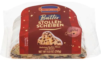 Zdjęcie produktu dla KuchenMeister Stollen w plasterkach z masłem 250 g