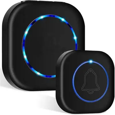 Imagen del producto de Timbre inalámbrico para el hogar, resistente al agua. Alcance de hasta 300 metros. 36 tonos. Para uso doméstico