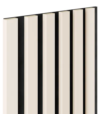 Zdjęcie produktu dla Lamele ścienne na czarnym filcu 6L Marbet Design WOODLINE 270x30 cm Kaszmir 1 szt.