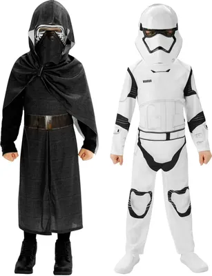 Produktbild von Star Wars Kylo Ren & Stormtrooper Doppelpack Kostüm für Kinder Kindergröße: 110-116