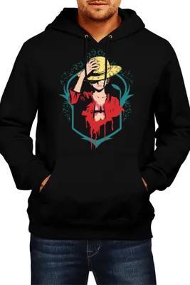 Produktbild von Herren Kapuzenpullover Japan Anime Manga Comics One Manga Piece Anime 02, Man L / Schwarz
