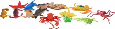 Produktbild von Wasserfiguren Meerestiere Ozean Figurenset 12 Stück