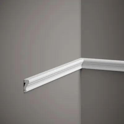 Produktbild von PROVISTON | Zierleiste Polystyrol | 15 x 33 x 2000 mm | Weiß | Wandleiste