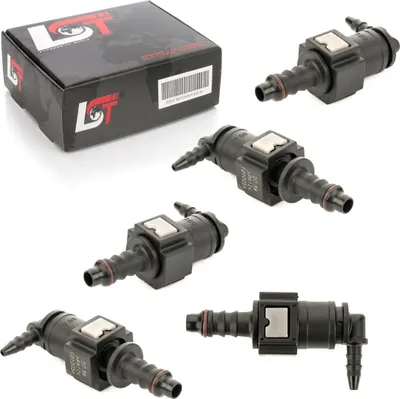 Produktbild von 5x Schnellkupplung Gegenstück Set Kraftstoffleitung L-Stück schmal 7,89 * 4,5 mm