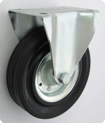 Zdjęcie produktu dla Koła metalowo-gumowe Koło zapasowe gumowe 180 mm / 160 kg W obudowach nieprzechylnych, opony z pełnej gumy (53)