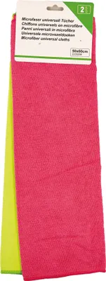 Produktbild von Auto 2er Set Microfasertücher 220 GSM, 50 x 60 cm, Farblich sortiert