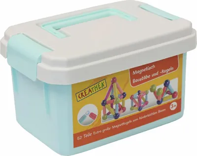 Produktbild von Creathek Magnetische Bau Stäbe + Kugeln, 52 Teile