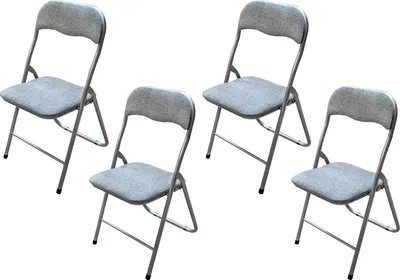 Produktbild von Klappstuhl 4er Set Dima Fabric Grau