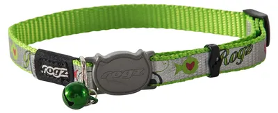 Produktbild von ROGZ CB40-L Halsband Reflecto Cat, S, grün – Größe Small