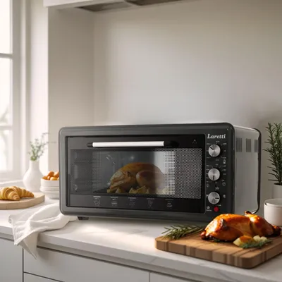 Zdjęcie produktu dla Piekarnik elektryczny Laretti LR-EC3912 Graphite CONVECTION 45L 1500W